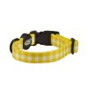 Pasear Pollo & Paco Collares Perro Peque O | Collar Perro Vichy Amarillo