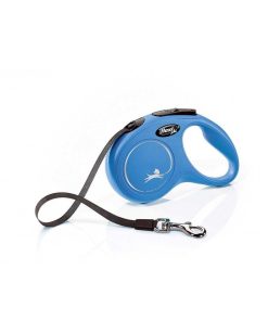 Pasear Flexi Correas Extensibles | Correa Extensible Para Perro - New Classic Cinta Azul