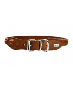 Pasear Hunter Collares De Piel | Collar Round & Soft Luxus Elk Co Ac