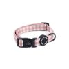 Pasear Poppy + Ted Collares Perro Peque O | Collar Perro Pink Plaid