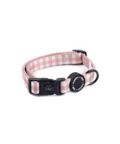 Pasear Poppy + Ted Collares Perro Peque O | Collar Perro Pink Plaid