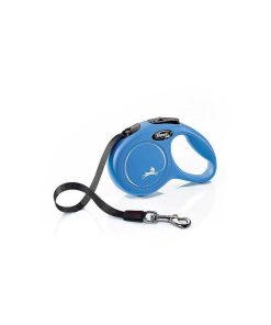 Pasear Flexi Correas Extensibles | Correa Extensible Para Perro - New Classic Cinta Azul