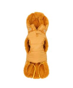 Ropa Fashion Dog | Abrigo Para Perro Plumas Mostaza