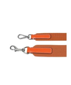 Pasear Carlotta Palermo Correas De Piel | Correa De Perro Textile Naranja