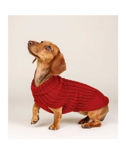 Ropa Fashion Dog | Jersey Para Perro Trenzado Burdeos