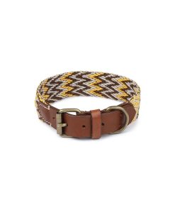 Pasear Buddys Dogwear Collares De Piel | Collar Perro Peruvian Gold