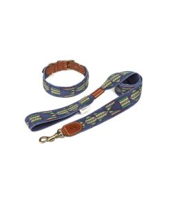 Pasear Buddys Dogwear Collares De Piel | Collar Cuero Perro Etna Azul