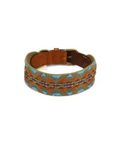 Pasear Buddys Dogwear Collares De Piel | Collar Cuero Perro Etna Verde