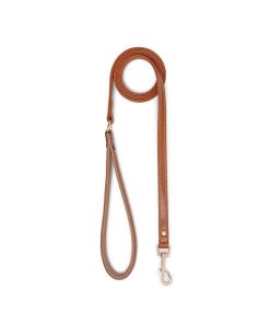 Pasear Wouapy Correas De Piel | Correa De Cuero Para Perro Praga Camel