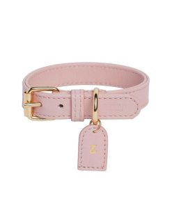 Pasear Perro Collection Collares De Piel | Collar Cuero Perro Blush