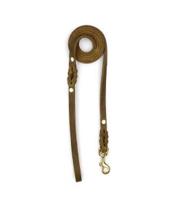 Pasear Molly and Stitch Correas De Piel | Correa Cuero Para Perros - Butter Olive Tree