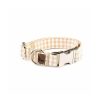 Pasear B de Bruno Collares De Nylon | Collar Para Perro Vichy Beige