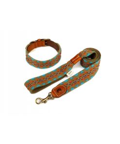 Pasear Buddys Dogwear Correas De Piel | Correa Cuero Para Perros - Etna Verde