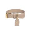 Pasear Perro Collection Collares De Piel | Collar Cuero Perro Beige