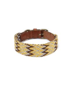 Pasear Buddys Dogwear Collares De Piel | Collar Perro Peruvian Gold