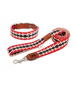 Pasear Buddys Dogwear Correas De Piel | Correa Cuero Para Perros - Peruvian Flecha Roja