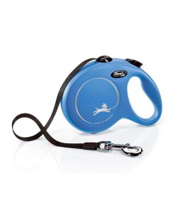 Pasear Flexi Correas Extensibles | Correa Extensible Para Perro - New Classic Cinta Azul