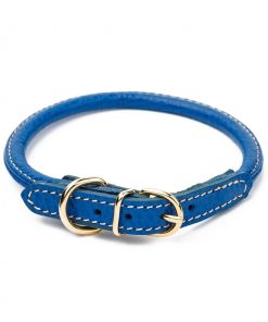 Pasear La Cinopelca Collares De Piel | Collar Cuero Perro - La Cinopelca Azul