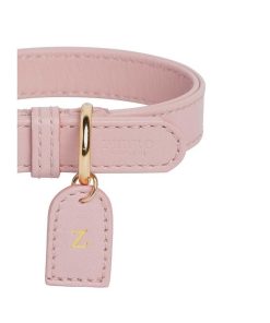 Pasear Perro Collection Collares De Piel | Collar Cuero Perro Blush