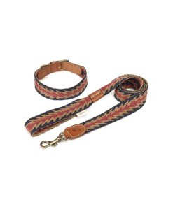 Pasear Buddys Dogwear Collares De Piel | Collar Perro Peruvian Flecha Azul