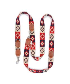 Pasear Buddys Dogwear Correas De Piel | Correa Multiposici N Cuero - Peruvian Indian Roja