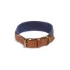 Pasear Buddys Dogwear Collares De Piel | Collar Cuero Perro Etna Azul