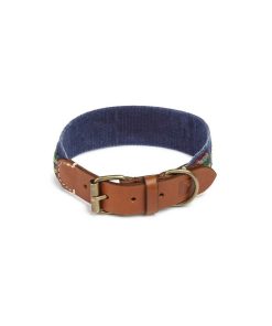 Pasear Buddys Dogwear Collares De Piel | Collar Cuero Perro Etna Azul